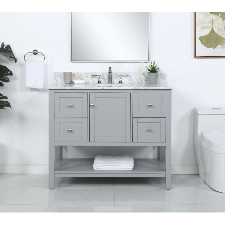 Lark Manor Highgate 42"W x 21.5"D x 35"H Single Bathroom Vanity Set